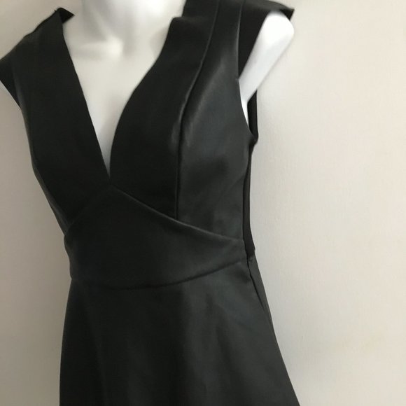 NWOT Dynamite Faux Leather Top - Picture 4 of 12